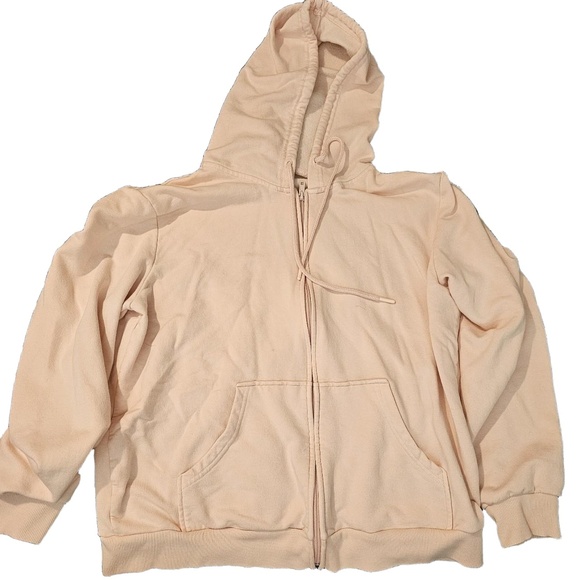 EDDIE BAUER Bauer Pink Hoodie Zip Up Hoodie Womens Large - Picture 5 of 5